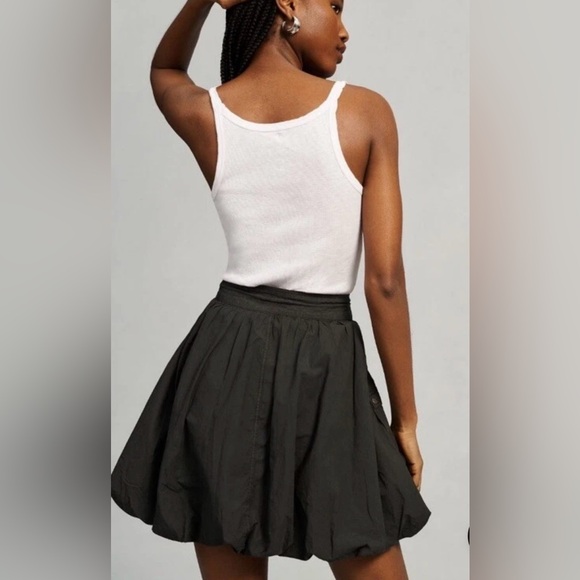Pilcro by Anthropologie Black bubble Mini Skirt - Picture 2 of 8